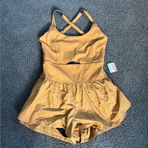 FP Movement Burnt Orange Athletic Romper